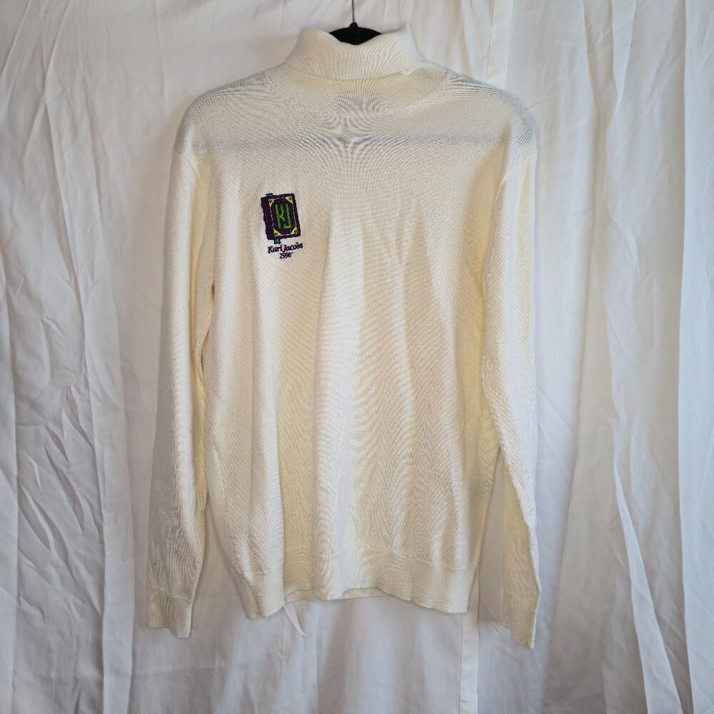 Karl Jacobs White Medium Turtleneck
